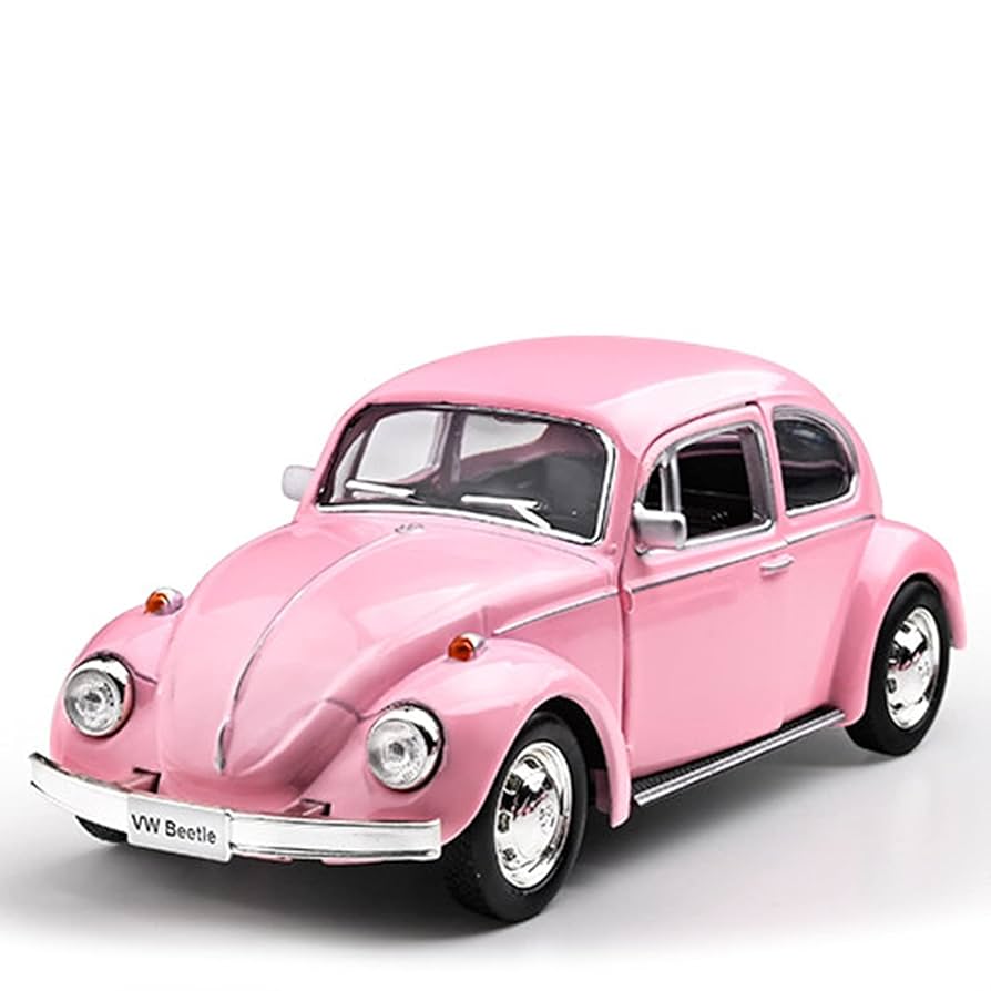 Amazon.co.jp: 1:36かわいいピンクの車合金車モデル車おもちゃ